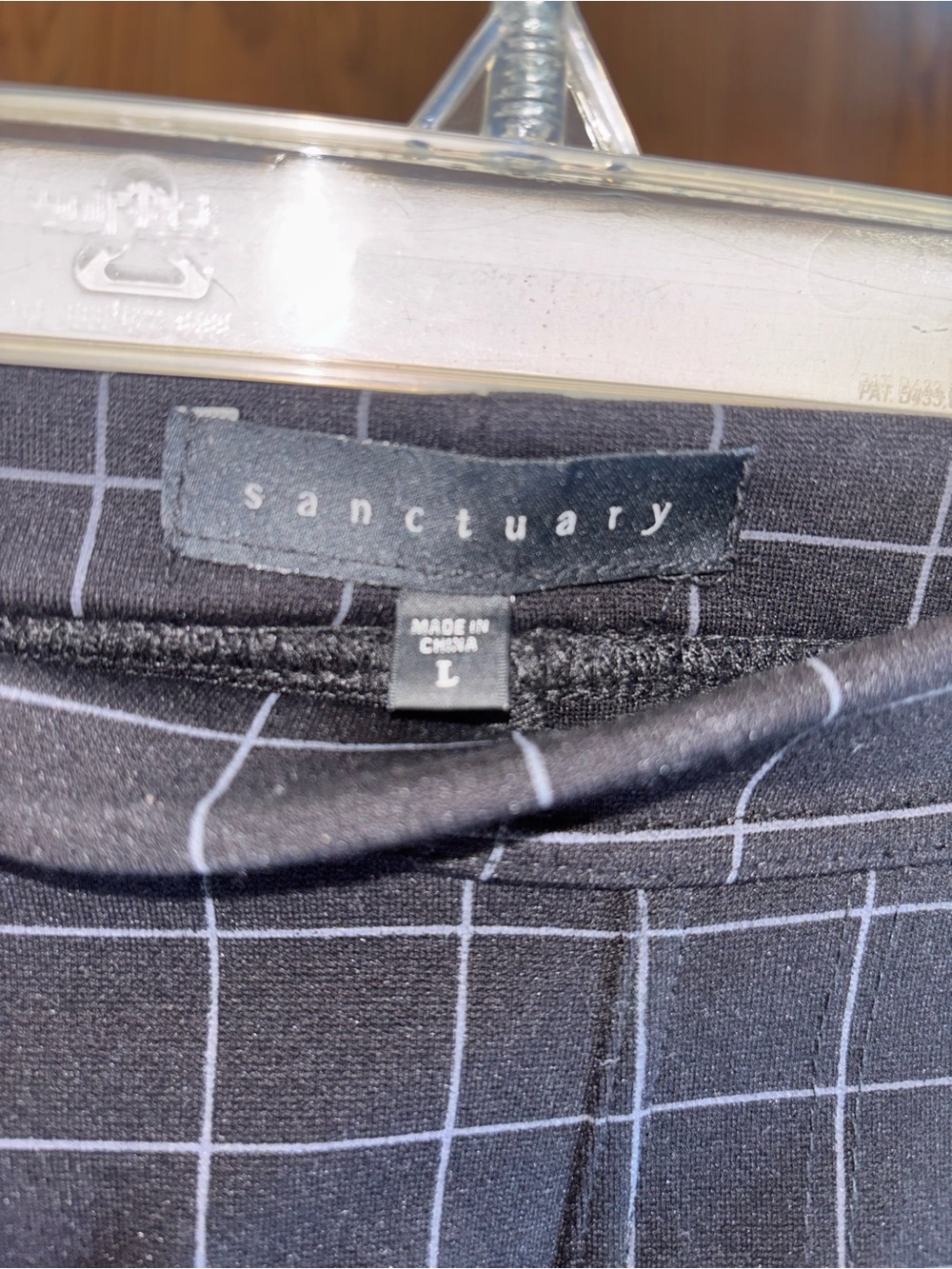 Sanctuary Black Windowpane Slim Pants Career Core - Picture 8 of 8